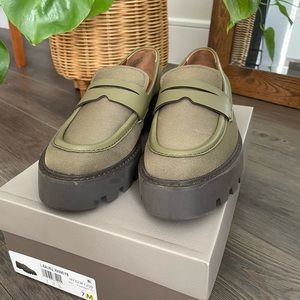 Franco Sarto Block Heel Loafers